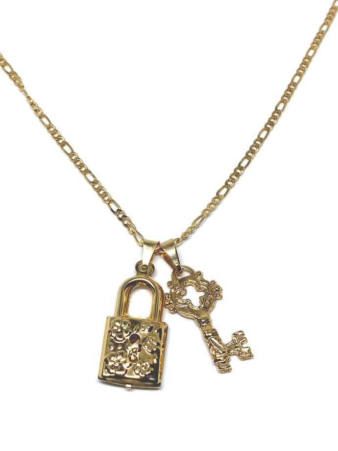 Lock and Key Necklace – KARUPSHUN