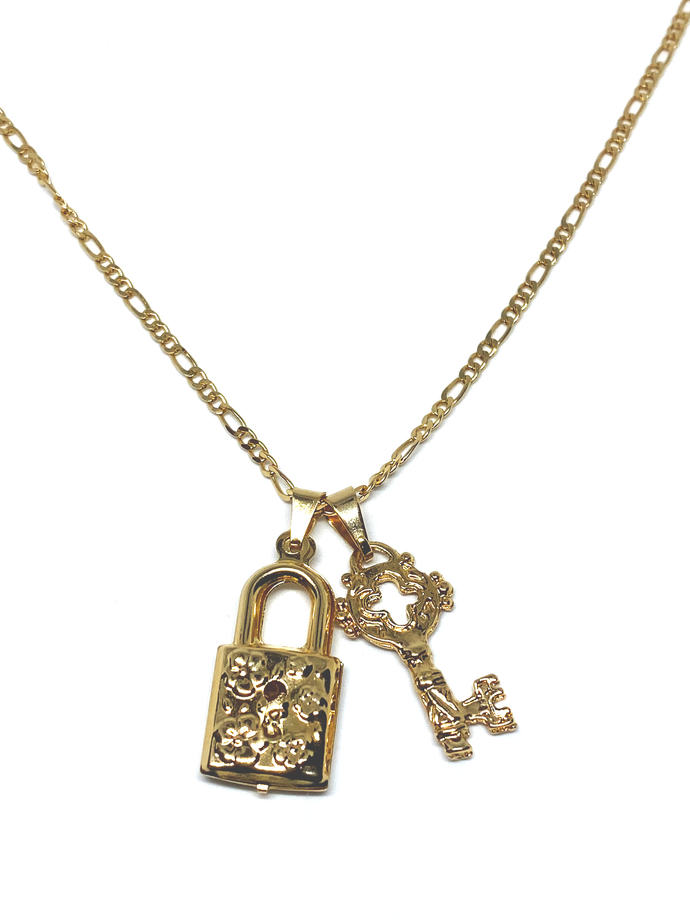 louis vuitton lock and key necklace